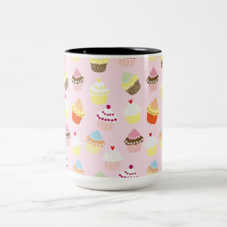 Cupcake Party  Two-Tone Coffee Mug