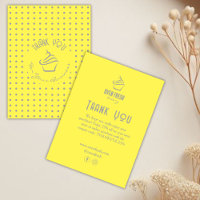 Cupcake Pastry Bakery Polka Dots Yellow