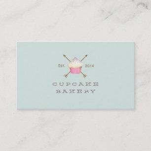 Cupcake Pastry Chef Simple and Whimsical Business Card