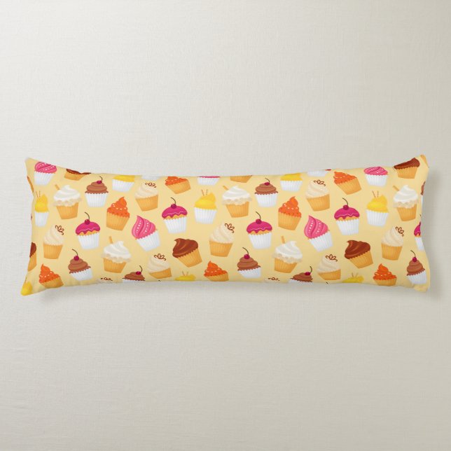 Cupcake Pattern Body Cushion (Front)