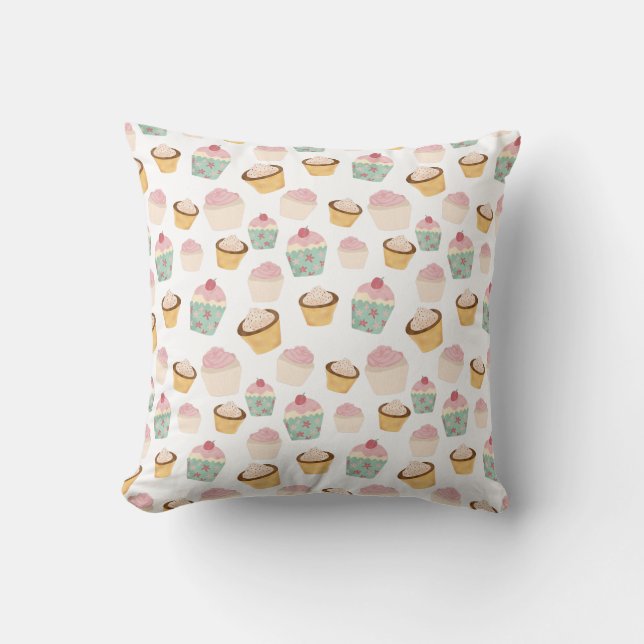 Cupcake Pattern Cushion (Front)