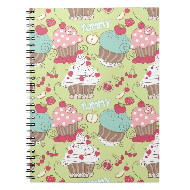 Cupcake pattern notebook (Front)