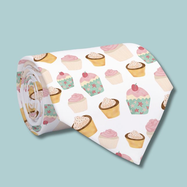 Cupcake Pattern Tie (cupcake pattern tie )