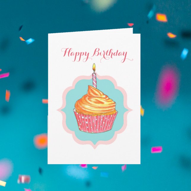Cupcake Personalized Birthday Card (Creator Uploaded)