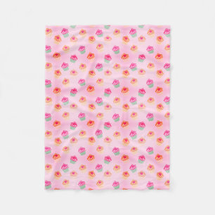 Cupcake Picnic Fleece Blanket