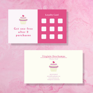 Cupcake Pink Loyalty Card