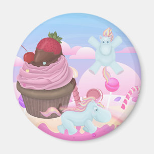 Cupcake Pooping Unicorns Magnet