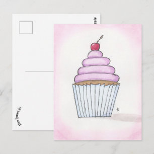 cupcake postcard