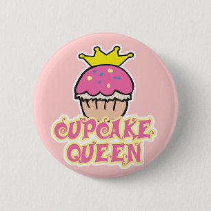 Cupcake Queen 6 Cm Round Badge