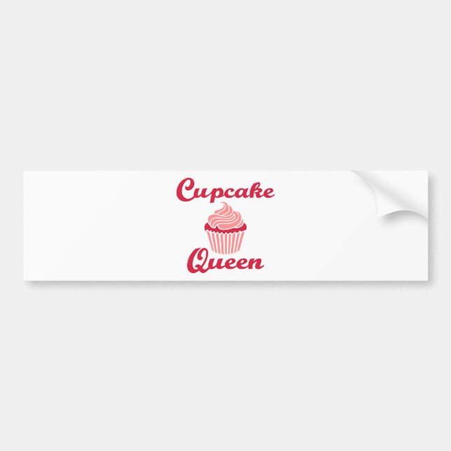 Cupcake Queen Bumper Sticker (Front)