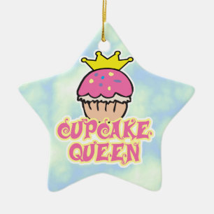 Cupcake Queen Ceramic Tree Decoration