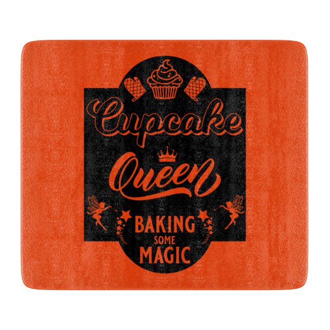 Cupcake Queen Cutting Board (Front)