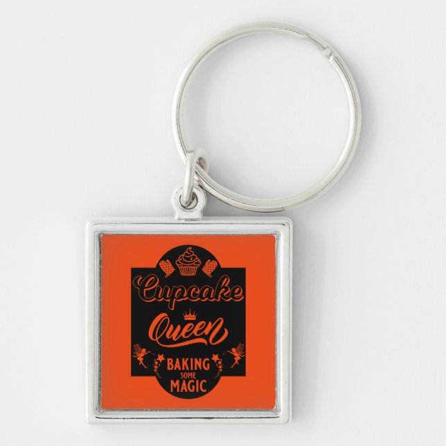 Cupcake Queen Key Ring (Front)