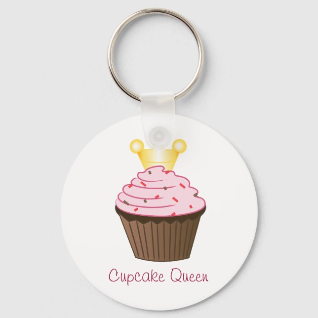 Cupcake Queen Keychain (Front)