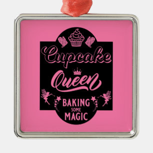 Cupcake Queen Metal Tree Decoration