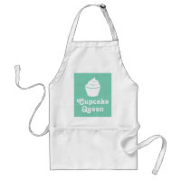 Cupcake queen | Mint green baking apron for mum
