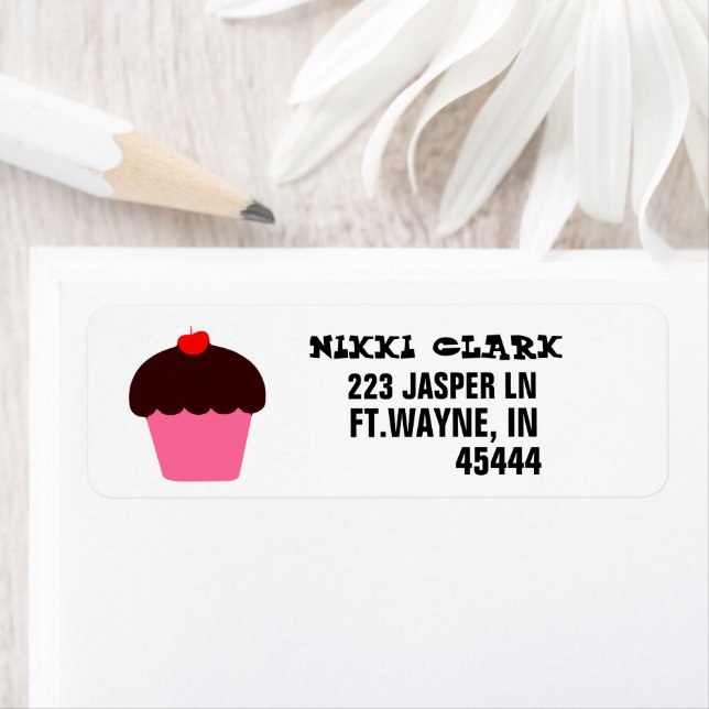 CUPCAKE RETURN ADDRESS LABELS (Insitu)