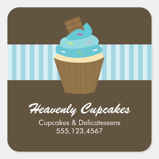 Cupcake Round Sticker (Front)