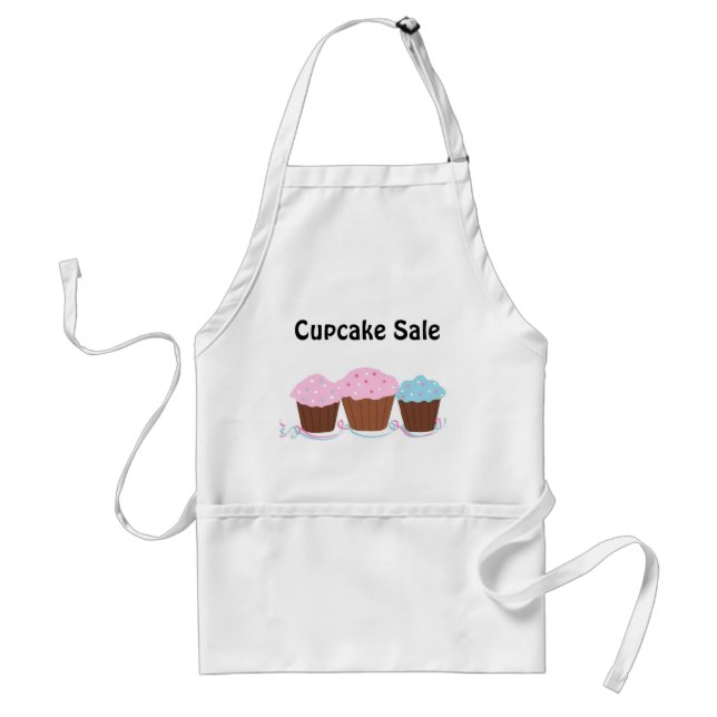 Cupcake Sale - Trio of Frosted Cupcakes Standard Apron (Front)
