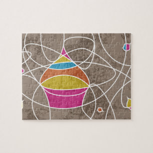 CUPCAKE shapes Jigsaw Puzzle
