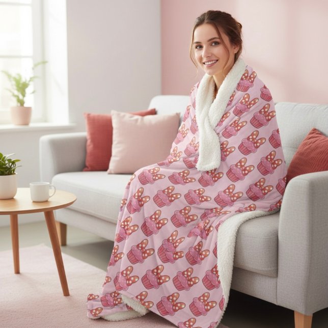 Cupcake Sherpa Blanket (Creator Uploaded)
