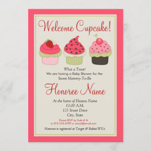 Cupcake Shower Invitation