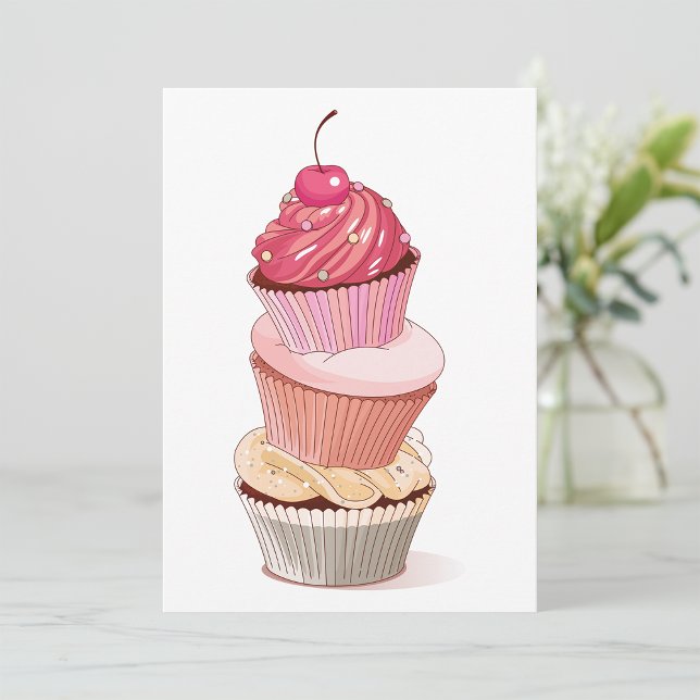 Cupcake Stack Invitations (Creator Uploaded)
