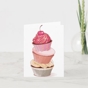 Cupcake Stack Note Cards