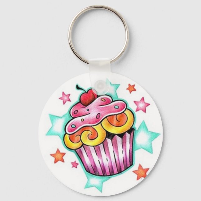 Cupcake Star Key Ring (Front)
