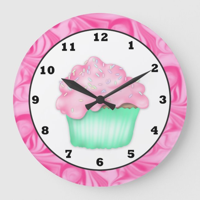 cupcake sweet treat wall clock (Front)