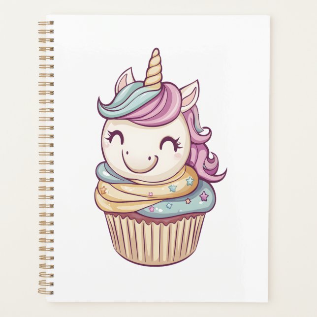 Cupcake Sweet Unicorn (1) Planner (Front)