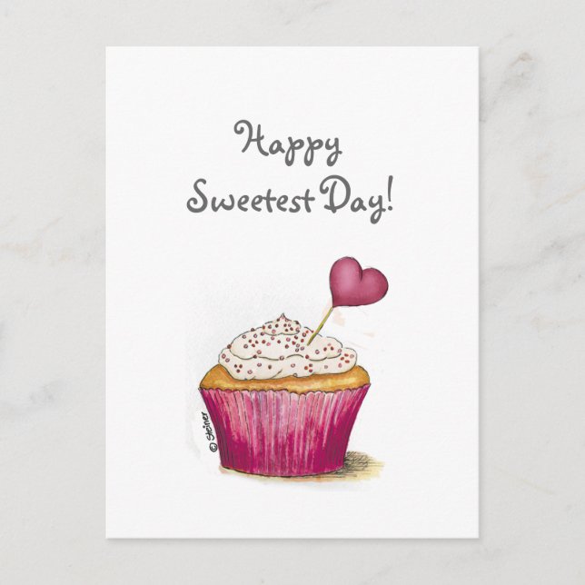 Cupcake - Sweetest Day Postcard (Front)