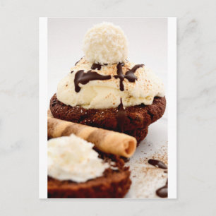 Cupcake Sweets Dessert Party Shower Chocolate Art Postcard