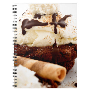 Cupcake Sweets Dessert Party Shower Chocolate Art Spiral Notebook