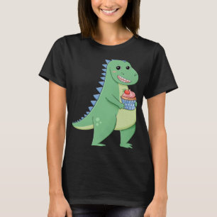 Cupcake T-Rex Dinosaur Baker Pastry Chef Dino Love T-Shirt