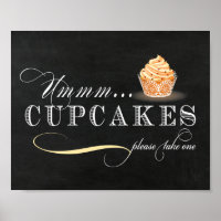 Cupcake Table Sign - Cupcake Bar Sign