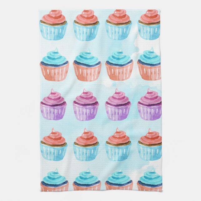 Cupcake Tea Towel (Vertical)