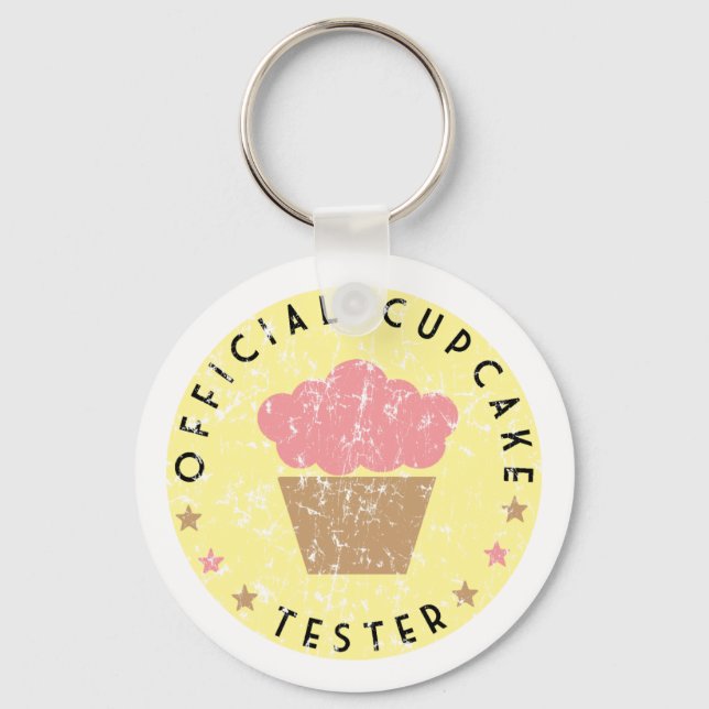 Cupcake Tester Keychain (Front)
