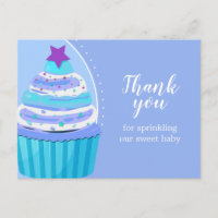 Cupcake Thank You Baby Sprinkle Baby Shower