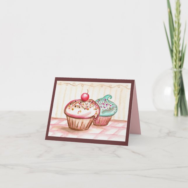Cupcake Thank You Card (Front)