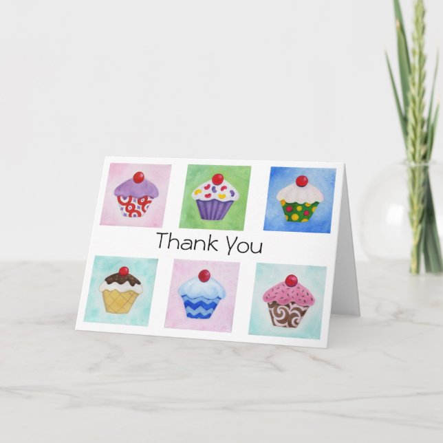 Cupcake Thank You card (Front)