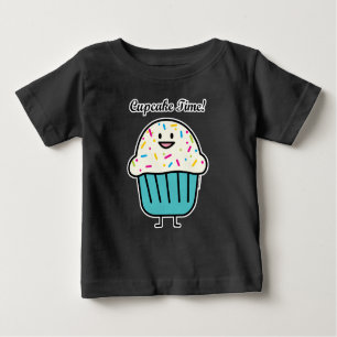 Cupcake Time with sprinkles sweet dessert fondant Baby T-Shirt