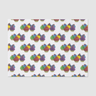 Cupcake tissue paper cup-cakes Birthday gift paper