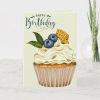 Cupcake Wishes Birthday Greeting Card