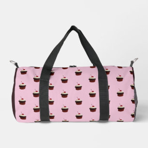 Cupcake with Cherry On Top Pattern Duffle Bag