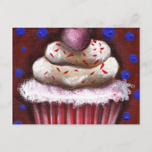 Cupcake with Heart Postcard