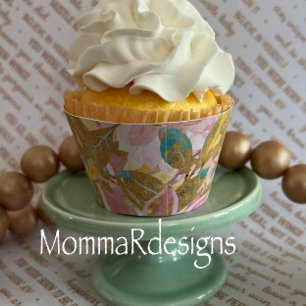Cupcake wrapper, Floral cupcake wrappers
