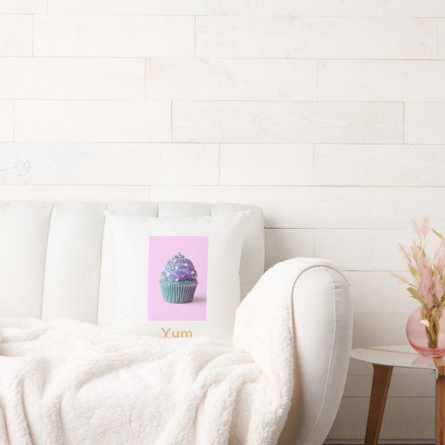 Cupcake yum ooh cupcake throw pillow (Couch)