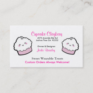 Cupcakes-1, Cupcakes-2, Cupcake Claykery, 4575 ... Business Card