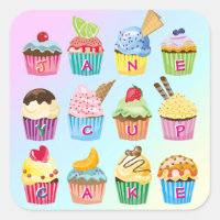 Cupcakes Add Your Name Monogram Delicious Treats